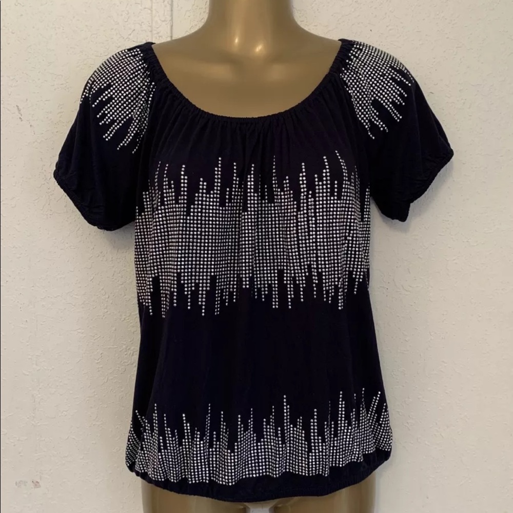 INC International Concepts Petite Women's Blue top